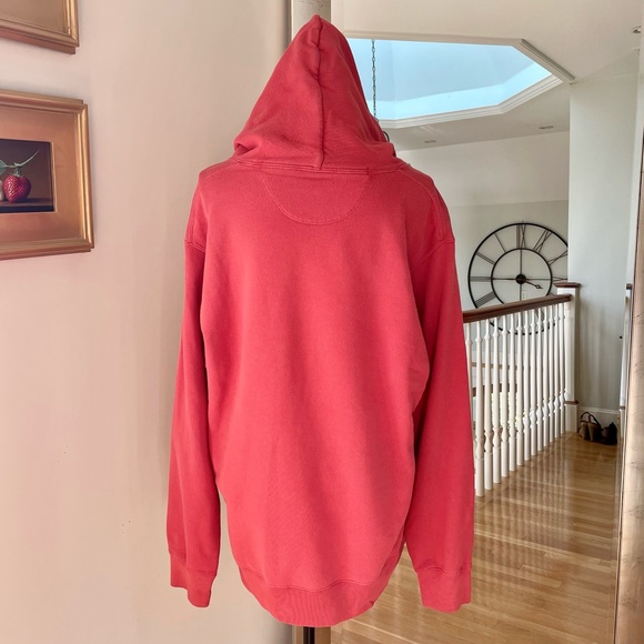 100% Cotton Uniqlo ♥️Red♥️ Oversized Hoodie Sweatshirt Hooded With Hand Pockets - Picture 3 of 16